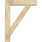 Ekena Millwork Traditional Block Rough Sawn Bracket w/ Offset Brace, Douglas Fir, 6"W x 26"D x 34"H BKT0604X26X34TRA05RDF - alternate 3